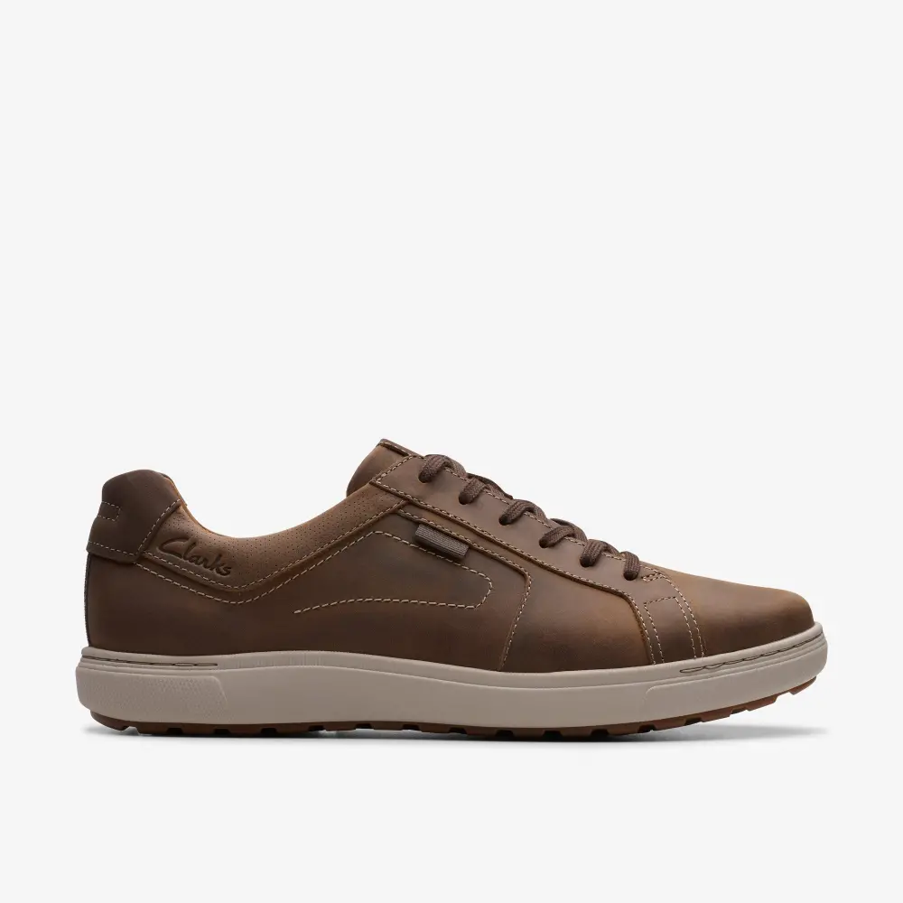 Clarks Herren-Sneaker Mapstone Lace aus Bienenwachsleder online