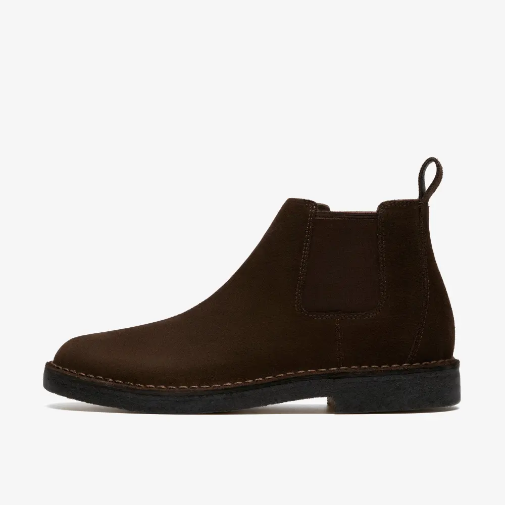 Herren Desert Chelsea Boots aus dunkelbraunem Wildleder online