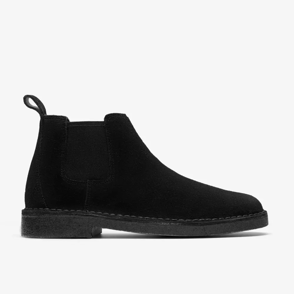Herren Desert Chelsea Boots aus schwarzem Wildleder online