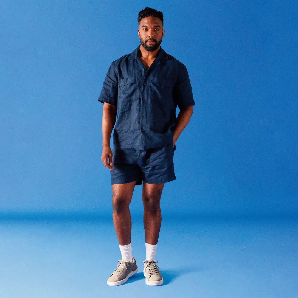 Herren-Sneaker Courtlite2 Run aus grauem Nubukleder von Clarks online