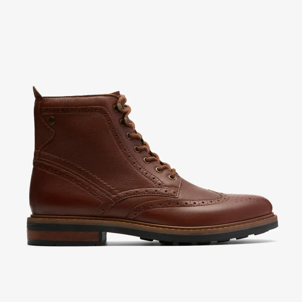 Newford Herren-Schnürstiefel, mittelbraunes Leder Newford Herren-Schnürstiefel, mittelbraunes Leder online