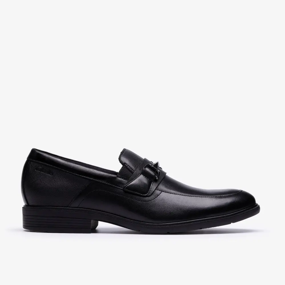 Steadwell Bit Herren-Loafer aus schwarzem Leder online