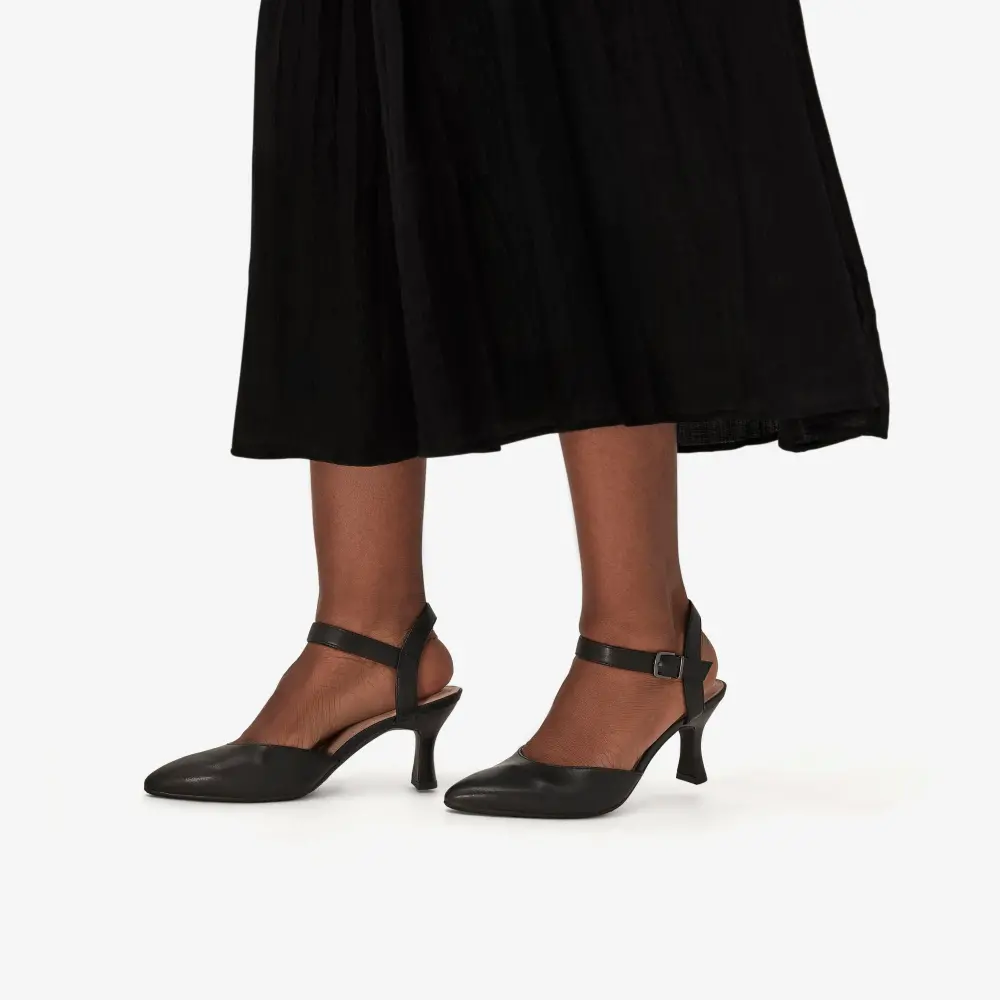 Kataleyna Cora Schwarze Leder-Pumps für Damen online