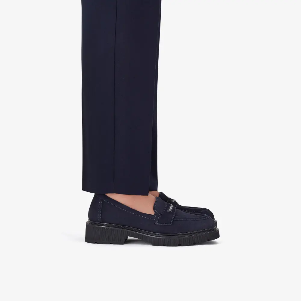 Lauryl Step Damen-Loafer aus marineblauem Wildleder online