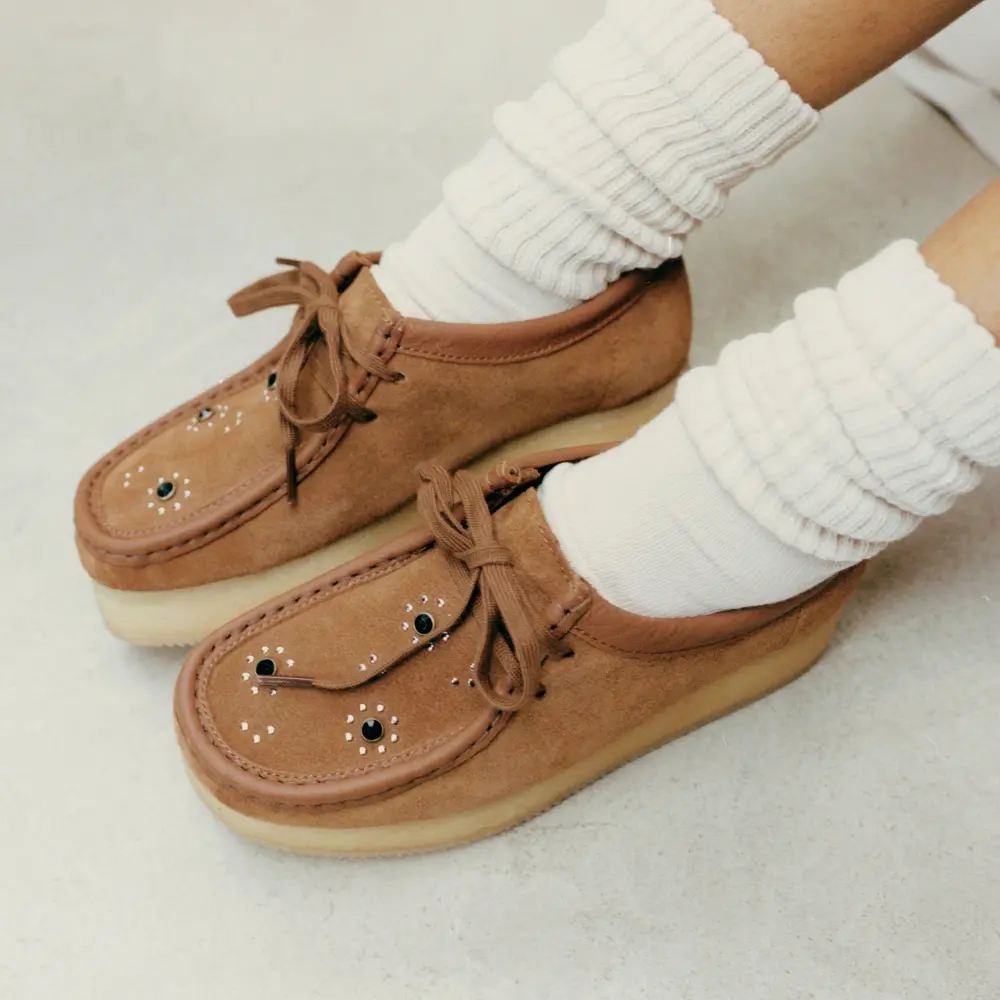 Wallacraft Bee Damen-Wallabee aus braunem/orangem Wildleder online